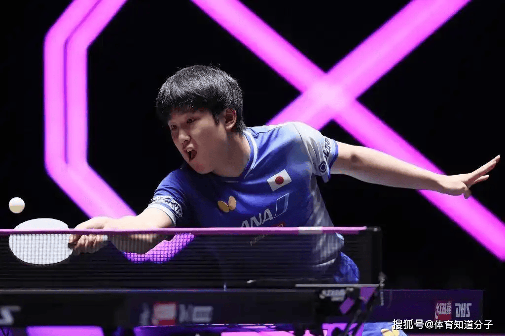 日本乒乓球队碾压法国乒乓球队，张本智和送出助攻